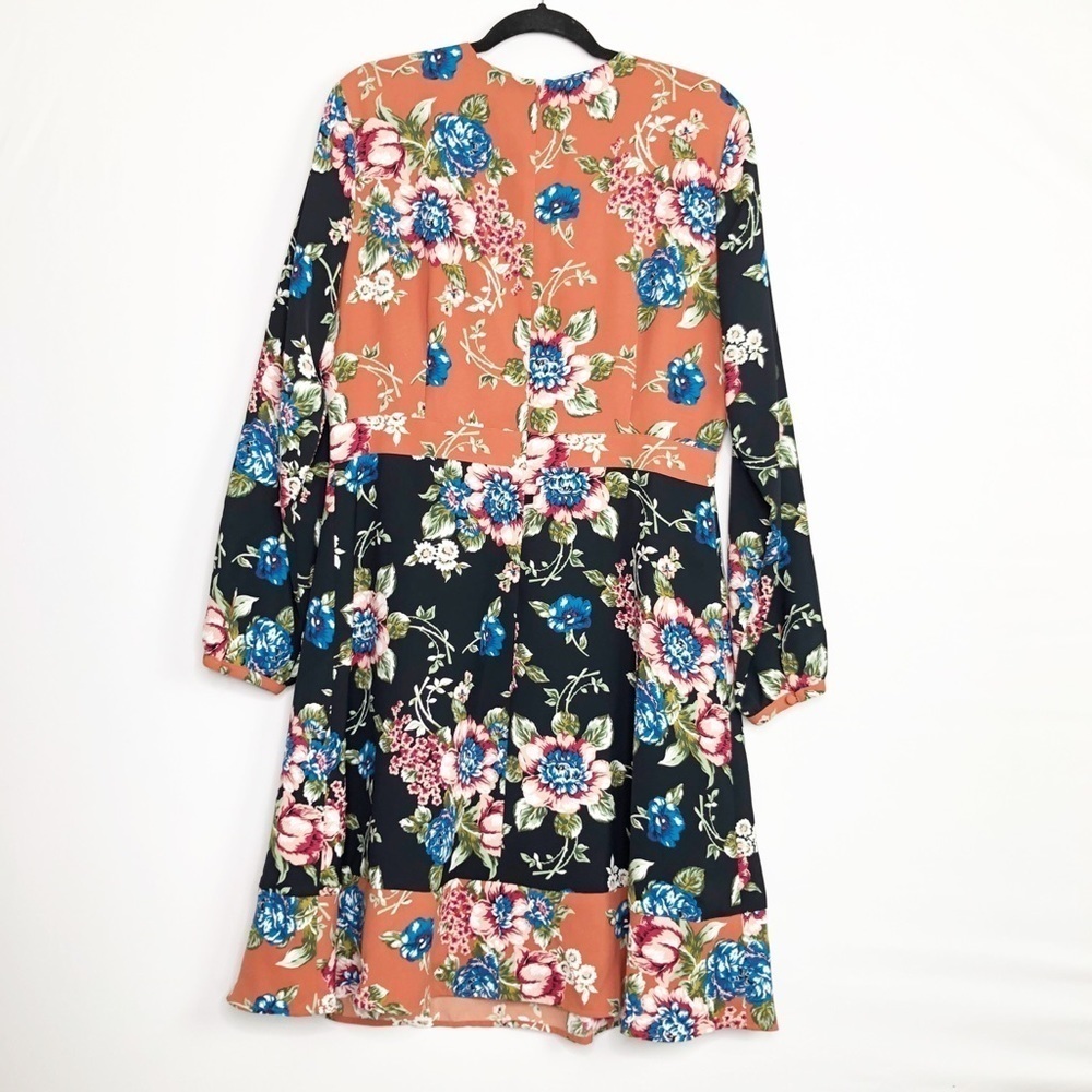 𝅺Brooks Brothers multicolor floral print dress